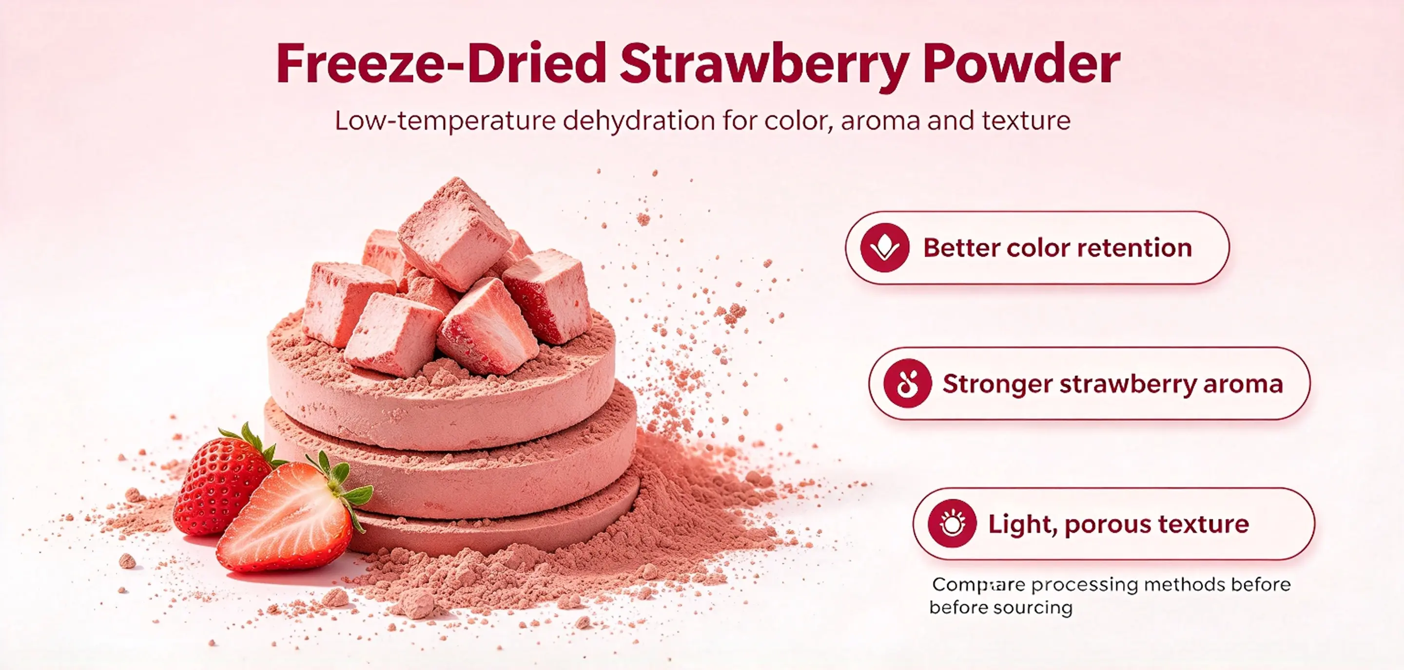bulk organic strawberry powder