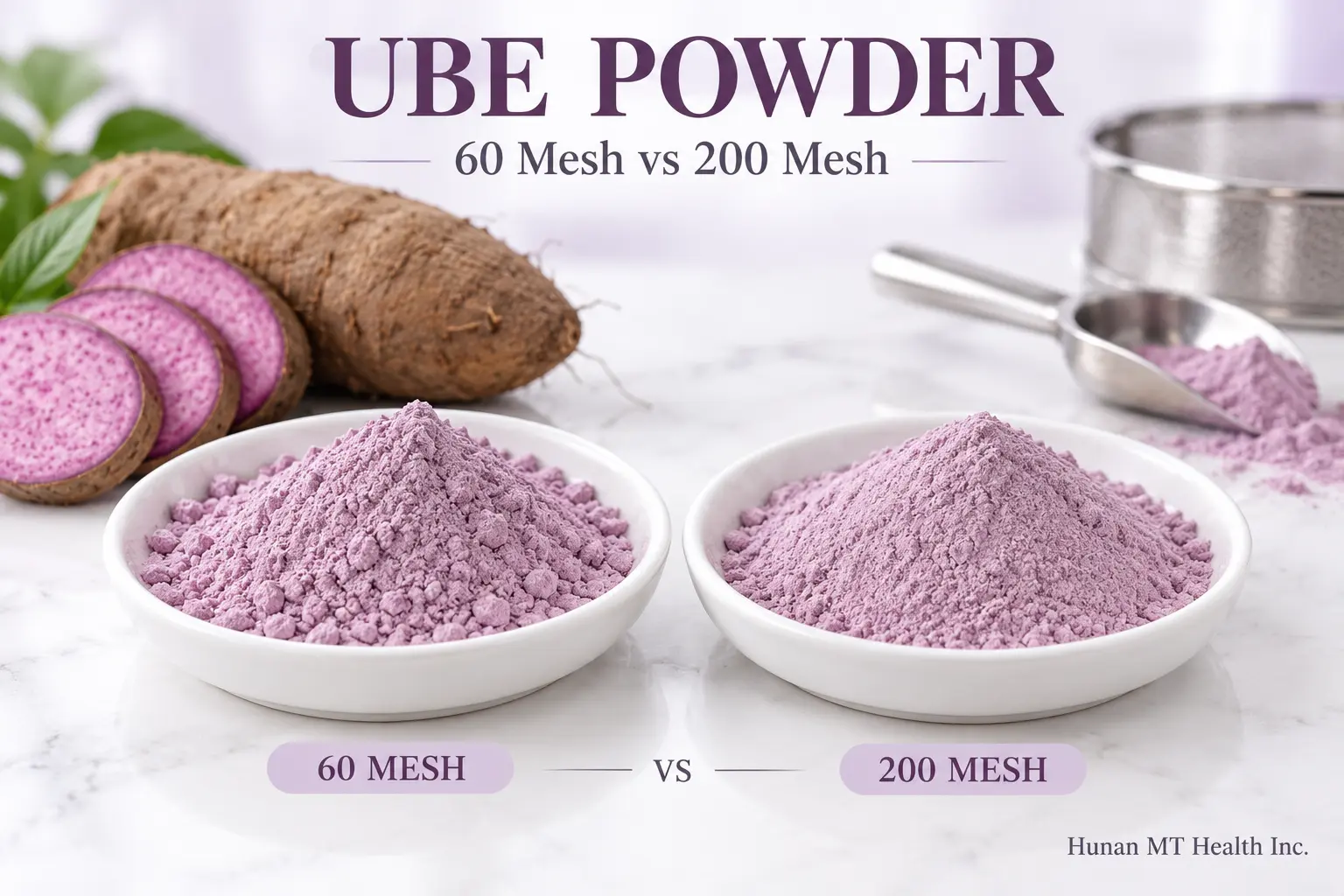 60-Mesh vs 200-Mesh Ube Powder